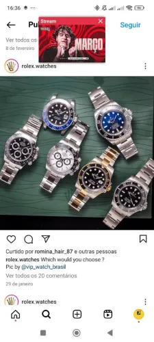 RELOGIOS DE ALTO PADRÃO DA ROLEX PATEK PHILLIP
