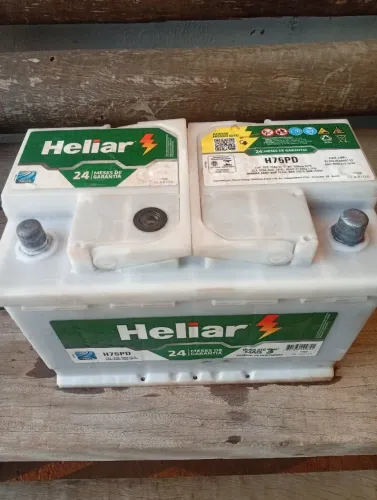 Bateria Heliar 75ah usada