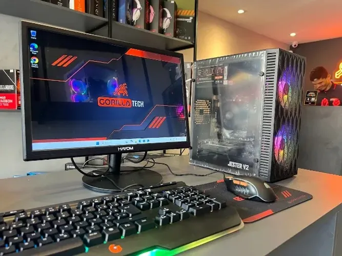  PC Gamer Completo Ryzen 5 2400G Vega + Monitor | Novo | Gorilla Tech
