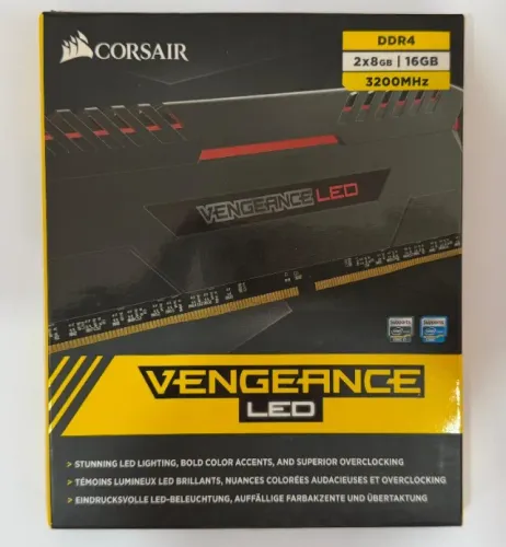 Memoria Corsair Ddr4 2x8gb 3200mhz Vengeance Led