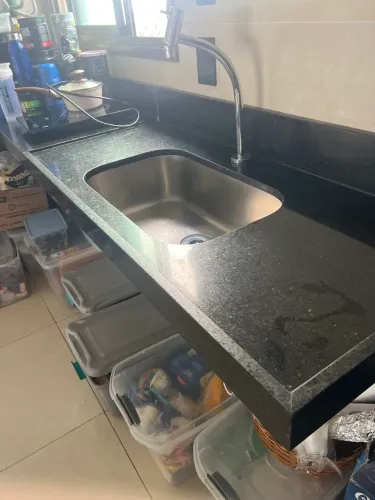 Bancada em Granito Preto São Gabriel
