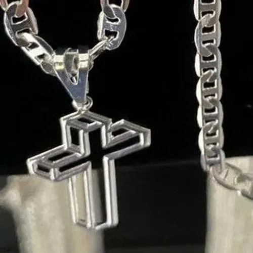 Pulseira e cordão de prata