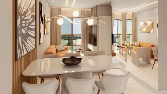 Harmonia Prime Residence | 02 Quartos (1 Suíte) com Varanda | Lazer Completo
