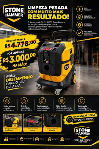 Aspirador De Po SH 10000 Stone Hammer (LACRADO)