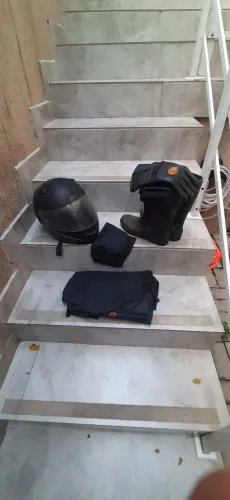 ? KIT MOTOCICLISTA COMPLETO (Ideal para Chuva e Frio) à venda! ?