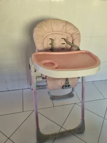Cadeira de Alimentação Prima Pappa Zero3 Burigotto Rosa Ótimo Estado