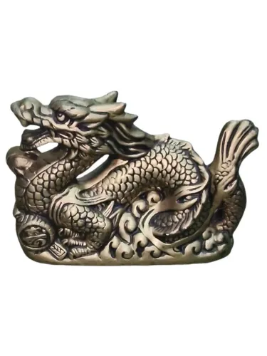 Imagem Dragão Chinês  Decoração Escultura Gesso<br>