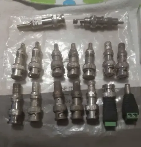 conectores bnc câmera de segurança, mais conector cat5.e