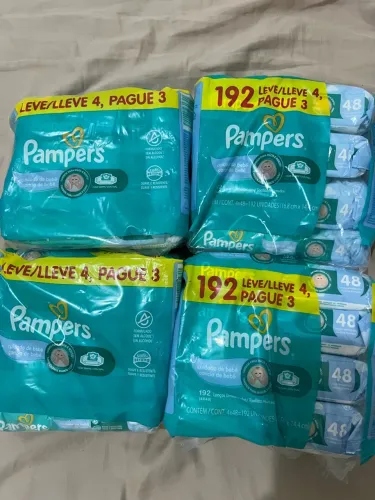 LENÇOS UMEDECIDOS PAMPERS PACK 190un VALOR 30$ cada