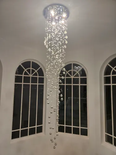 Lustre espiral de cristal legítimo