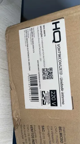 Ar Condicionado Split HQ Hi Wall Inverter 9.000 BTUsFrio Branco VIHT9KCO3S2S13