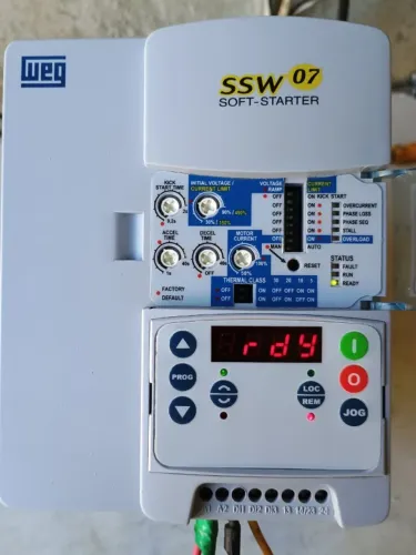Soft Starter WEG SSW07 45A c/ IHM Digital 220-575V Trifásico 15CV 220 - 30CV 380 Estado de