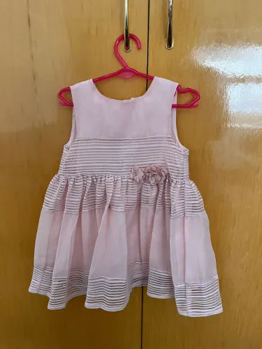 Vestido H&M Infantil Menina Rosa - 12-18 Meses - Ótimo Estado