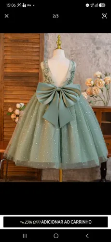 Vestido Princesa Infantil ( 5 ou 6 anos)