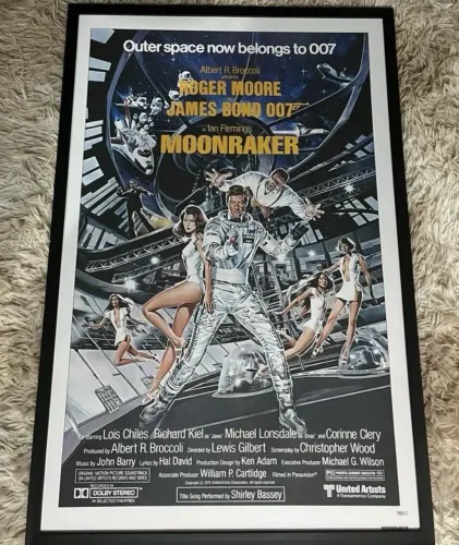 Pôster Emoldurado 007 Contra O Foguete Da Morte (Moonraker - 1979)