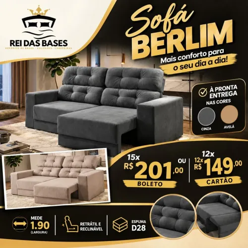 COLCHÃO-SOFÁ-BOX-CADEIRAS NO BOLETO (SUJEITO A ANÁLISE DE CRÉDITO)