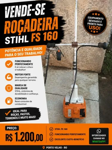 Vendo rocadeira Still 160