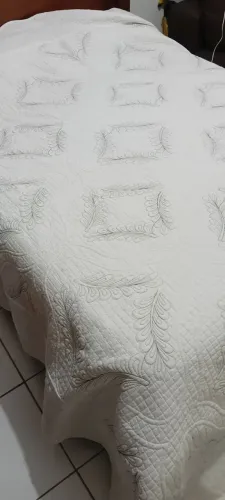 Colchão de matelasse de percal king size