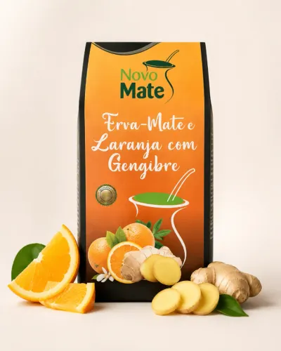 Mate Laranja com Gengibre - Erva-mate para chimarrão