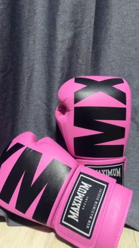 Luva de box maximum rosa