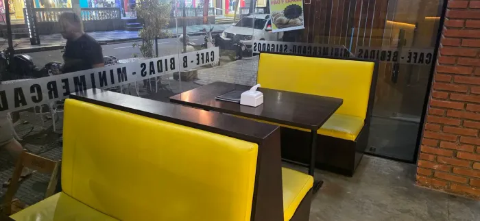 Conjunto de Sofa Booth com Mesa Lindo para Cafeteria/Conveniencia/ Padaria