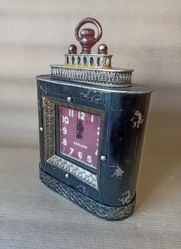 Relógio de Mesa ou Lareira Vintage Metal Vaqueron - RETRÔ - ALTURA 45cm
