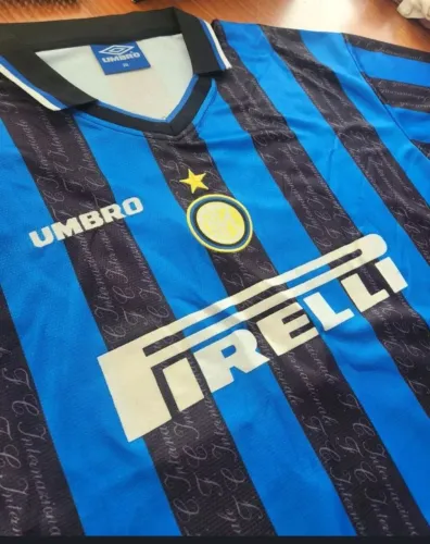 CAMISA INTER DE MILÃO 1997/1998 ? RONALDO FENÔMENO Nº 10