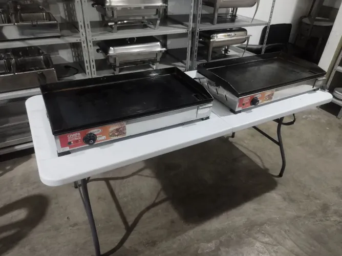 Lote 03 Chapas Industrial 80x40 220 V