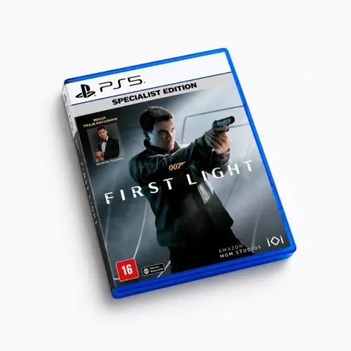 007 First Light Specialist Edition PS5 Mídia Física Estado de Novo