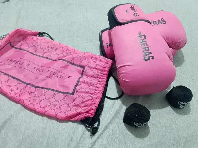 Kit luva de boxe