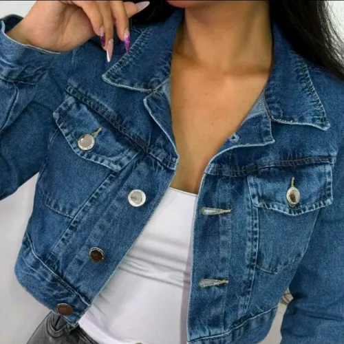Jaque cropped jeans 