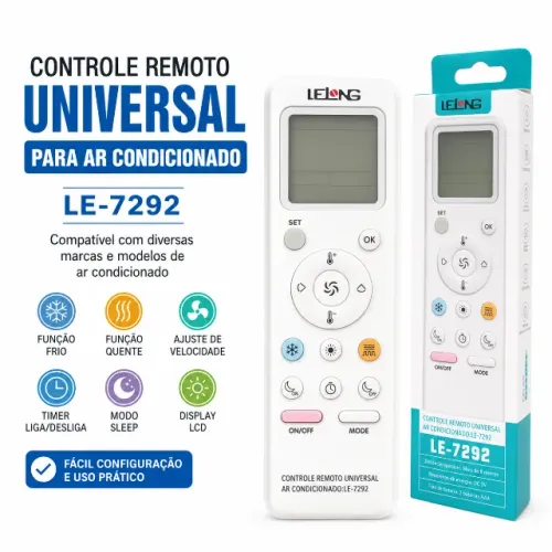 Controle Remoto Ar Condicionado Universal
