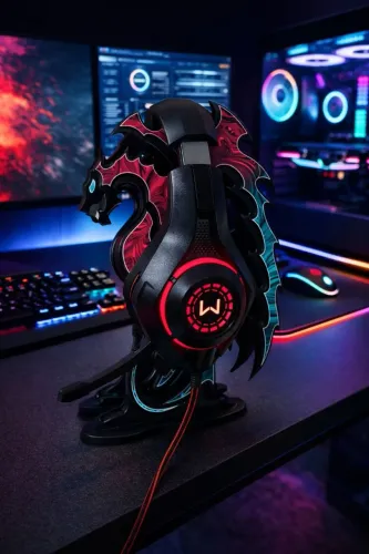 Suporte Gamer dragão para Headset