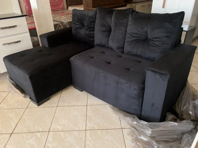 SOFÁ CHAYSER 3 LUGARES NOVOS ESPUMA D28