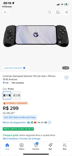 Gamepad Gamesir X5 Lite