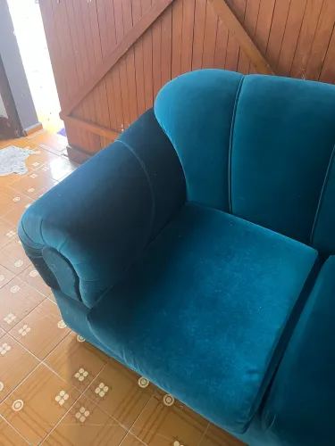 Sofá Veludo 3 Lugares
