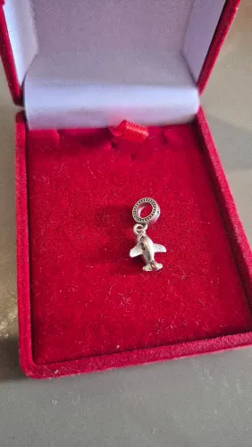 Pingente Vivara Life Viagem Avião em Prata 925 com Esmalte