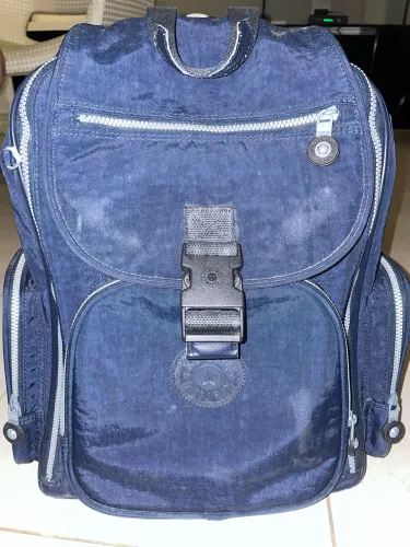 Mochila Kipling Azul com Rodinhas