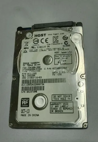 HD HGST 500GB SATA 2.5" 5400RPM - Testado