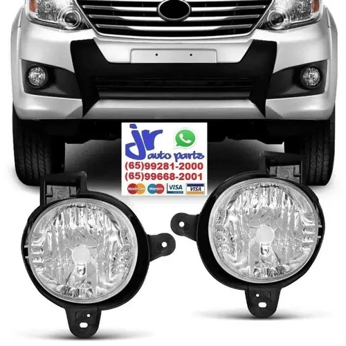 Par Farol Milha Hilux SW4 2012 2013 2014 2015 Auxiliar Neblina