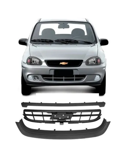 Grade Central Inferior E Superior Corsa Classic 09 10 Preta sem logo emblema dds