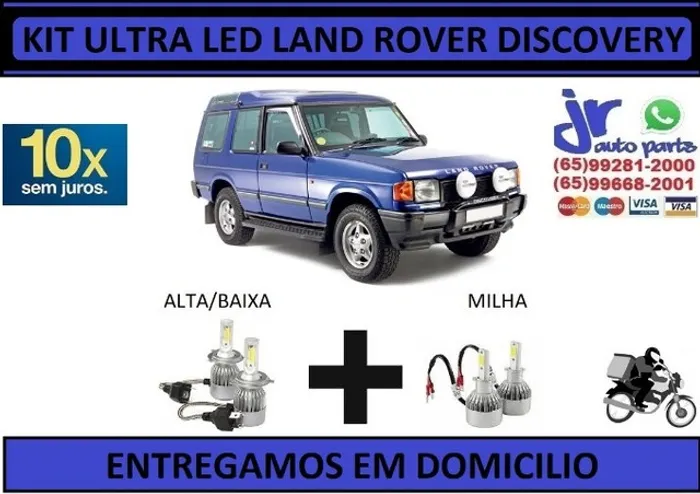 Kit Lampada Ultra Led Land Rover Discovery 2000 6000K 12V 24V