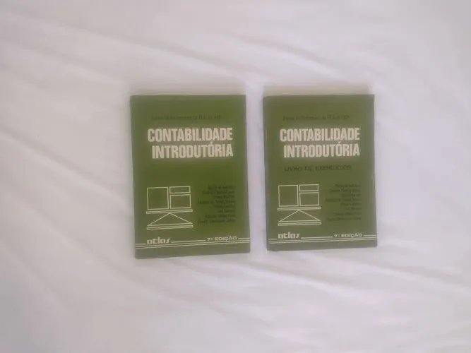 Livro Contabilidade Introdutória+ livro de exercícios usado edição 1988