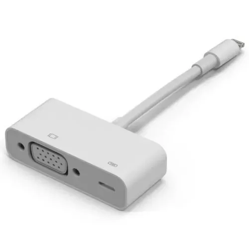 Cabo adaptador Lightning para VGA para iPhone e iPad
