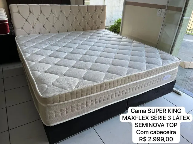 Cama King Maxflex Série 3 Látex Seminova