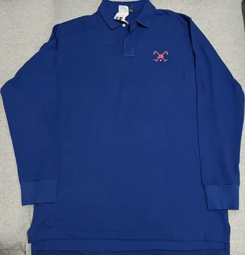 Polo Manga Longa Mazarine Blue Polo Play 100% Original
