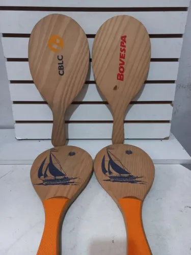 2 par de Raquetes madeira