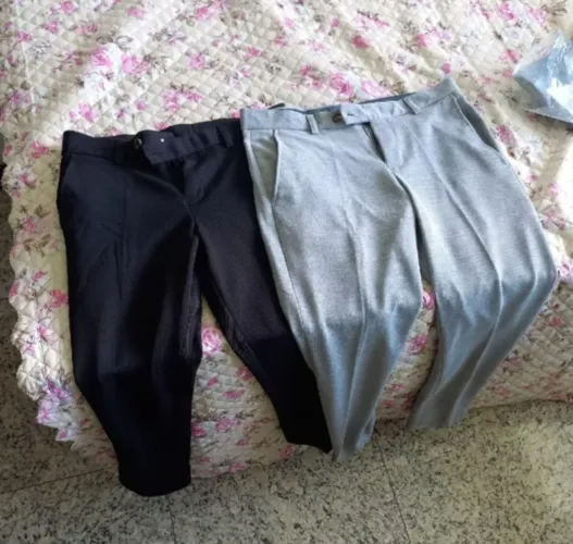 Calça alfaiataria moletinho - tamanho 42