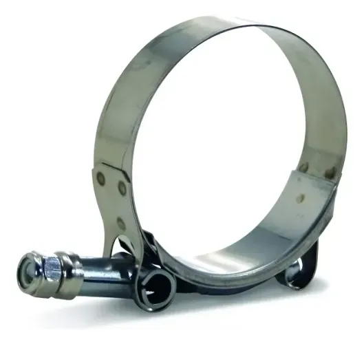 Abraçadeira Tucho 100% Inox T-clamp P/ Mangotes 3,75 Pole Prateado