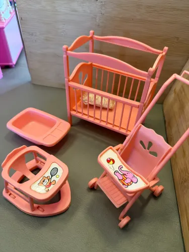 Play set quarto bebê Barbie - coleção glória antigo 